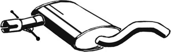 Средний глушитель выхлопных газов