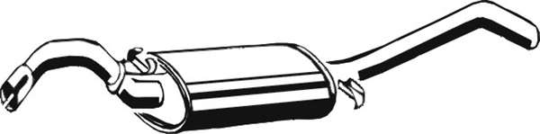 Глушитель выхлопных газов конечный