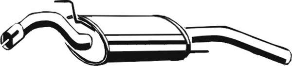 Глушитель выхлопных газов конечный