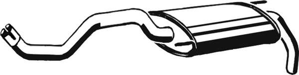 Глушитель выхлопных газов конечный