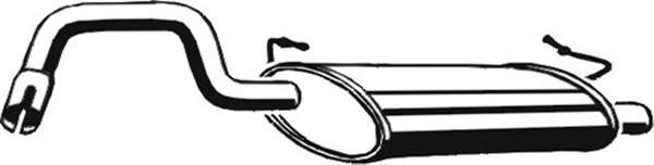 Глушитель выхлопных газов конечный