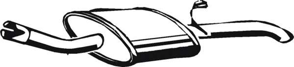 Глушитель выхлопных газов конечный