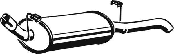 Глушитель выхлопных газов конечный