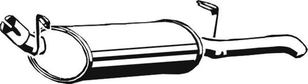 Глушитель выхлопных газов конечный