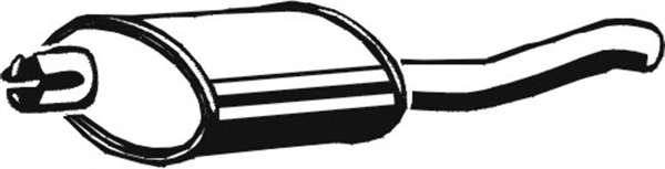 Глушитель выхлопных газов конечный