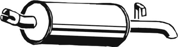 Глушитель выхлопных газов конечный