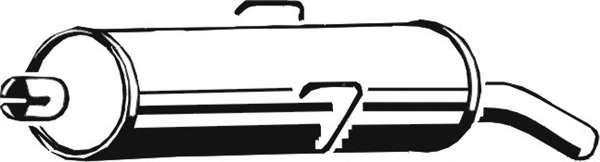 Глушитель выхлопных газов конечный