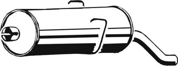 Глушитель выхлопных газов конечный