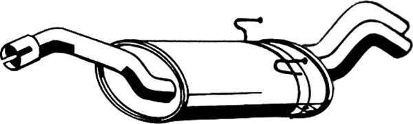 Глушитель выхлопных газов конечный