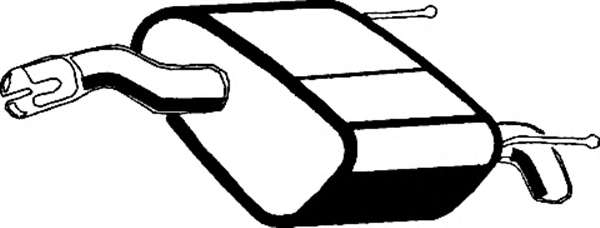 Глушитель выхлопных газов конечный