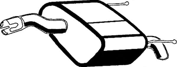 Глушитель выхлопных газов конечный