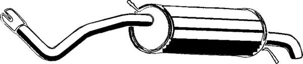 Глушитель выхлопных газов конечный