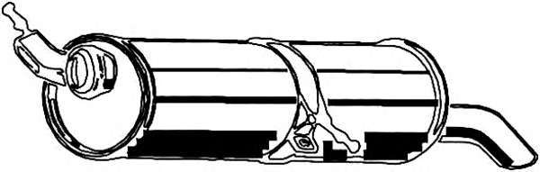 Глушитель выхлопных газов конечный