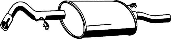 Глушитель выхлопных газов конечный