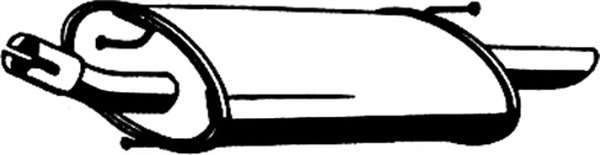 Глушитель выхлопных газов конечный