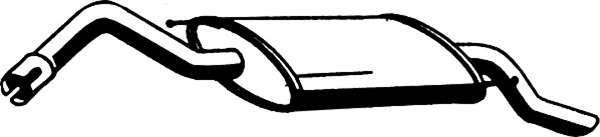 Глушитель выхлопных газов конечный