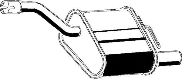 Глушитель выхлопных газов конечный