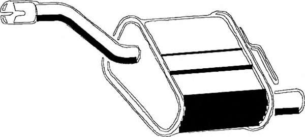 Глушитель выхлопных газов конечный