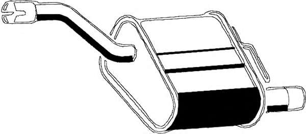 Глушитель выхлопных газов конечный