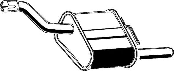 Глушитель выхлопных газов конечный