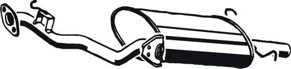 Глушитель выхлопных газов конечный