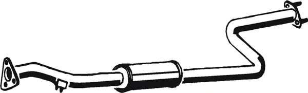 Средний глушитель выхлопных газов