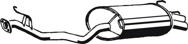 Глушитель выхлопных газов конечный