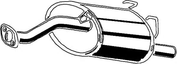 Глушитель выхлопных газов конечный