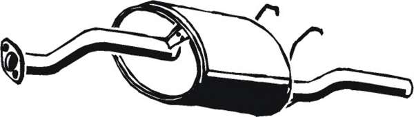 Глушитель выхлопных газов конечный