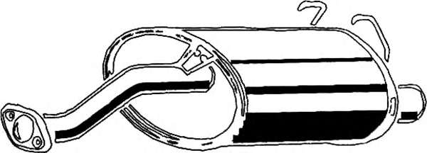 Глушитель выхлопных газов конечный