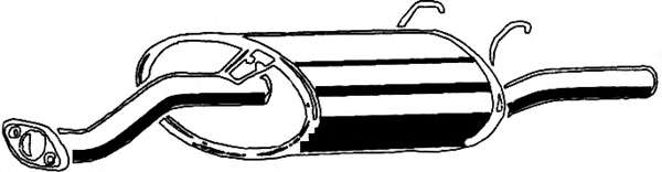 Глушитель выхлопных газов конечный