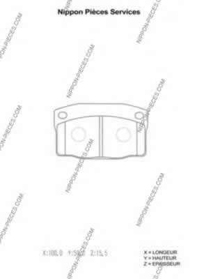 Комплект тормозных колодок, дисковый тормоз