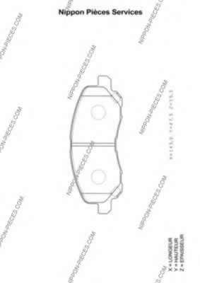 Комплект тормозных колодок, дисковый тормоз