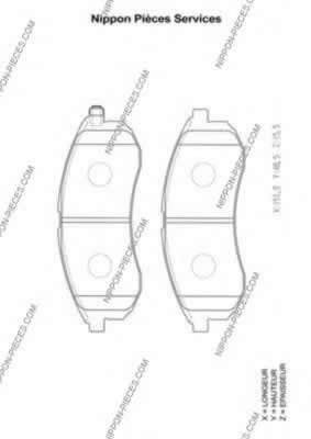 Комплект тормозных колодок, дисковый тормоз