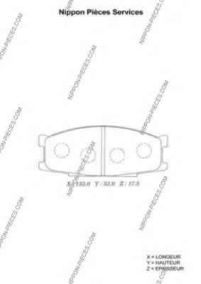 Комплект тормозных колодок, дисковый тормоз