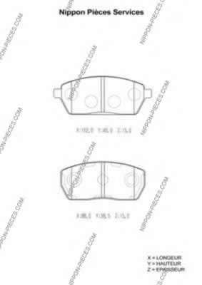 Комплект тормозных колодок, дисковый тормоз