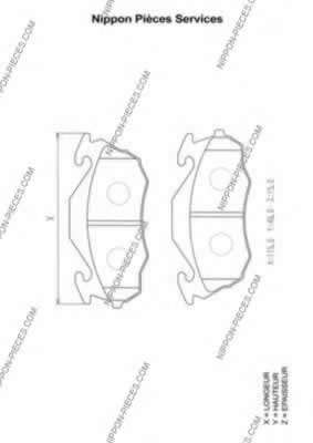 Комплект тормозных колодок, дисковый тормоз