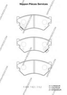 Комплект тормозных колодок, дисковый тормоз