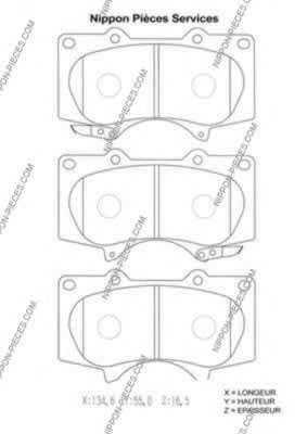Комплект тормозных колодок, дисковый тормоз