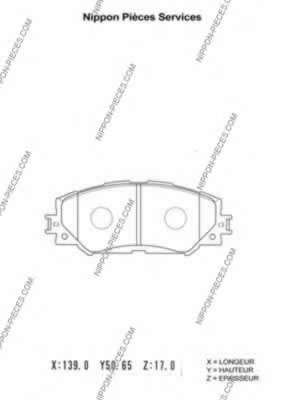 Комплект тормозных колодок, дисковый тормоз