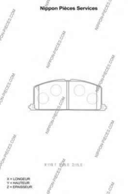 Комплект тормозных колодок, дисковый тормоз