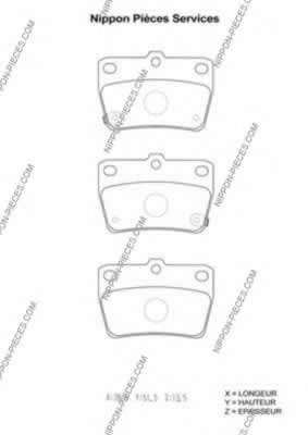 Комплект тормозных колодок, дисковый тормоз