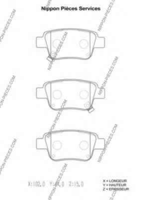 Комплект тормозных колодок, дисковый тормоз