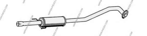 Средний глушитель выхлопных газов