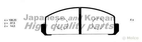 Комплект тормозных колодок, дисковый тормоз