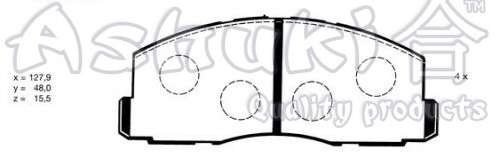 Комплект тормозных колодок, дисковый тормоз