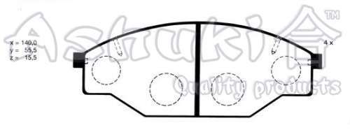 Комплект тормозных колодок, дисковый тормоз