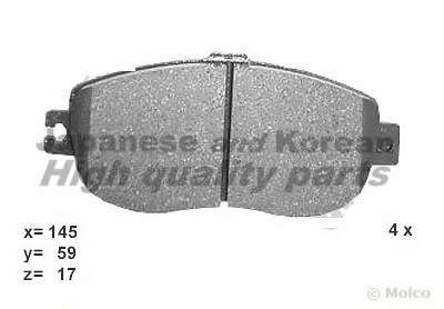 Комплект тормозных колодок, дисковый тормоз