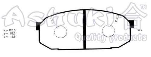 Комплект тормозных колодок, дисковый тормоз