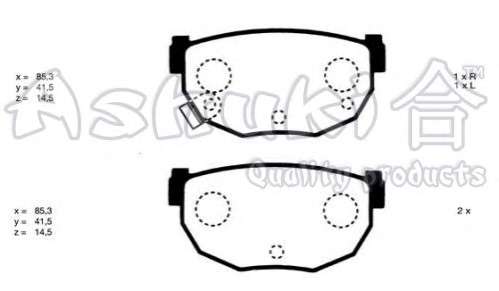 Комплект тормозных колодок, дисковый тормоз